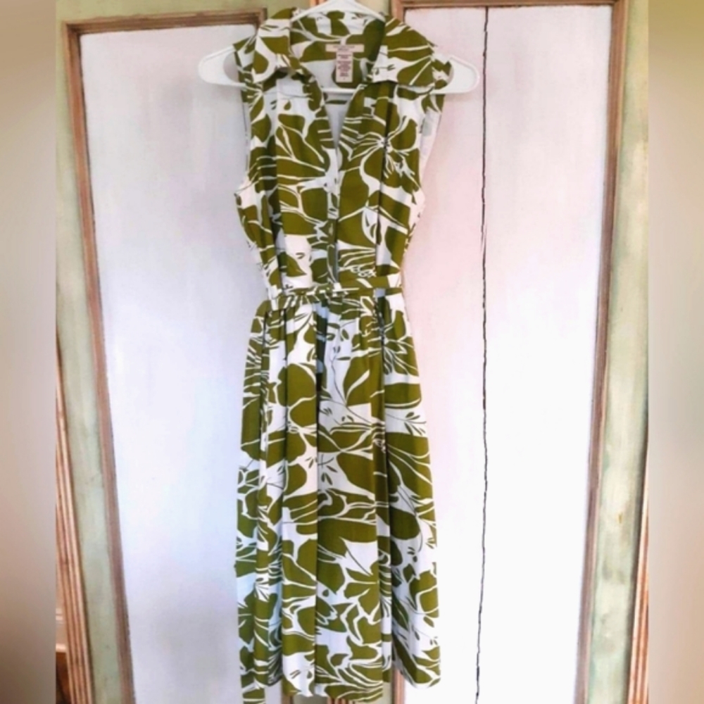 Green "Covington Dresses" casual pleated dress